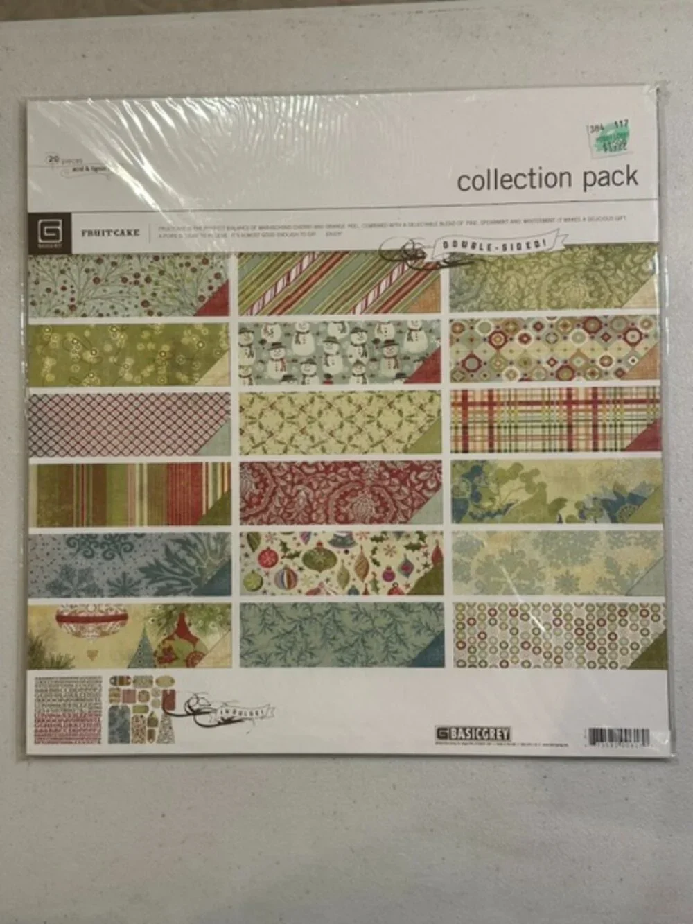 NEW Basic Grey Fruitcake Collection Pack 2006